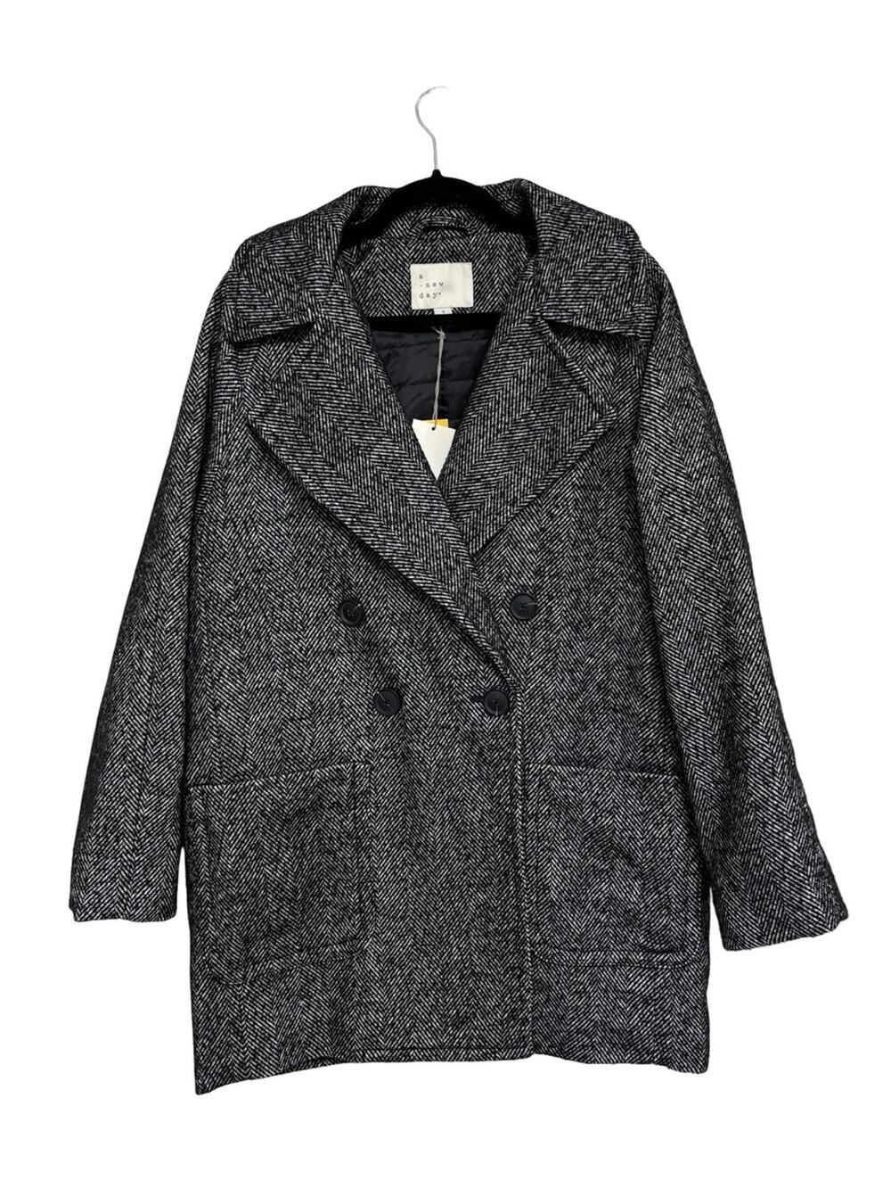 NEW Target A New Day Women’s Herringbone Oversized Peacoat - Size S